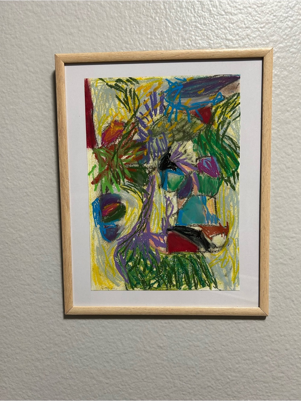 Abstract Multicolor Framed Wall Art - Vibrant Modern Print